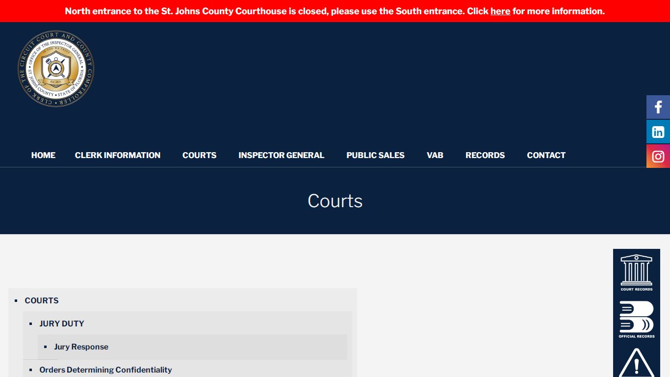 Courts - St. Johns County Clerk of Court